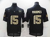 Nike Chiefs 15 Patrick Mahomes Black Camo 2020 Salute To Service Limited Jersey,baseball caps,new era cap wholesale,wholesale hats